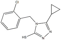 4-[(2-chlorophenyl)methyl]-5-cyclopropyl-4H-1,2,4-triazole-3-thiol Structure