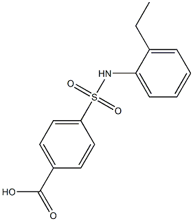 4-[(2-ethylphenyl)sulfamoyl]benzoic acid 구조식 이미지