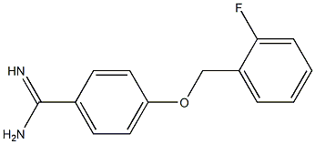 4-[(2-fluorobenzyl)oxy]benzenecarboximidamide Structure