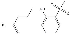 4-[(2-methanesulfonylphenyl)amino]butanoic acid 구조식 이미지