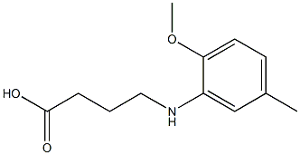 4-[(2-methoxy-5-methylphenyl)amino]butanoic acid Structure