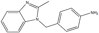 4-[(2-methyl-1H-1,3-benzodiazol-1-yl)methyl]aniline Structure