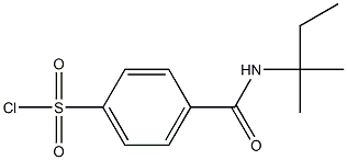 4-[(2-methylbutan-2-yl)carbamoyl]benzene-1-sulfonyl chloride Structure