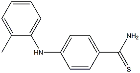 4-[(2-methylphenyl)amino]benzene-1-carbothioamide Structure