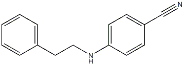 4-[(2-phenylethyl)amino]benzonitrile Structure