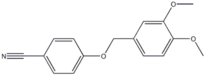 4-[(3,4-dimethoxybenzyl)oxy]benzonitrile Structure