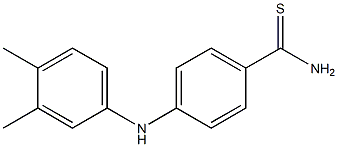 4-[(3,4-dimethylphenyl)amino]benzene-1-carbothioamide 구조식 이미지