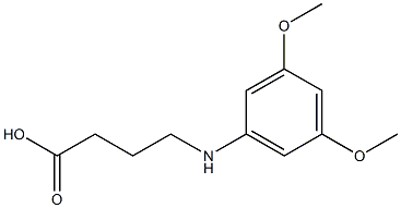 4-[(3,5-dimethoxyphenyl)amino]butanoic acid Structure