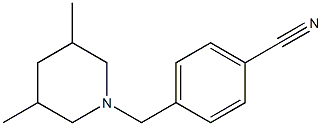 4-[(3,5-dimethylpiperidin-1-yl)methyl]benzonitrile Structure