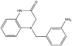 4-[(3-aminophenyl)methyl]-1,2,3,4-tetrahydroquinoxalin-2-one Structure