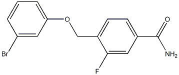 4-[(3-bromophenoxy)methyl]-3-fluorobenzamide Structure