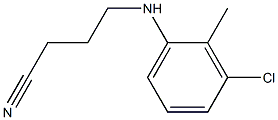 4-[(3-chloro-2-methylphenyl)amino]butanenitrile Structure