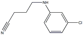 4-[(3-chlorophenyl)amino]butanenitrile 구조식 이미지