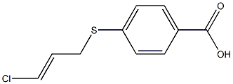 4-[(3-chloroprop-2-en-1-yl)sulfanyl]benzoic acid 구조식 이미지