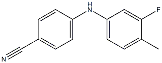 4-[(3-fluoro-4-methylphenyl)amino]benzonitrile Structure