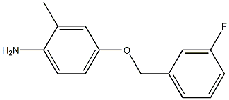 4-[(3-fluorobenzyl)oxy]-2-methylaniline 구조식 이미지