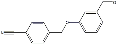 4-[(3-formylphenoxy)methyl]benzonitrile 구조식 이미지