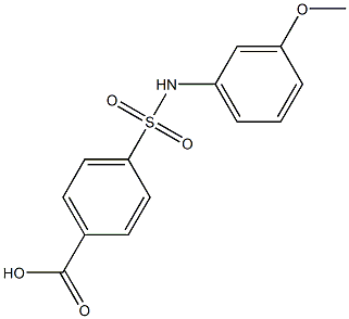4-[(3-methoxyphenyl)sulfamoyl]benzoic acid Structure