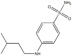 4-[(3-methylbutyl)amino]benzene-1-sulfonamide Structure