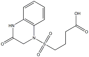 4-[(3-oxo-1,2,3,4-tetrahydroquinoxaline-1-)sulfonyl]butanoic acid 구조식 이미지