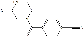 4-[(3-oxopiperazin-1-yl)carbonyl]benzonitrile 구조식 이미지