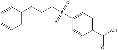 4-[(3-phenylpropane)sulfonyl]benzoic acid Structure