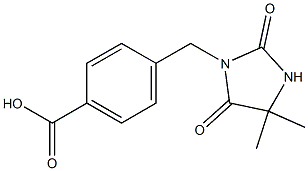 4-[(4,4-dimethyl-2,5-dioxoimidazolidin-1-yl)methyl]benzoic acid Structure