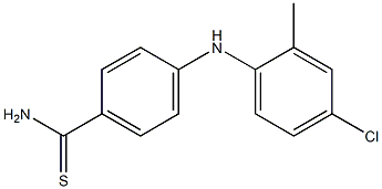 4-[(4-chloro-2-methylphenyl)amino]benzene-1-carbothioamide Structure