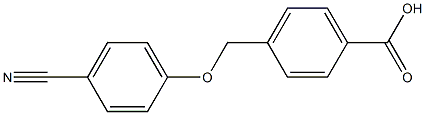 4-[(4-cyanophenoxy)methyl]benzoic acid Structure