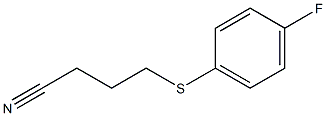 4-[(4-fluorophenyl)sulfanyl]butanenitrile Structure