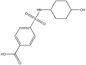 4-[(4-hydroxycyclohexyl)sulfamoyl]benzoic acid Structure