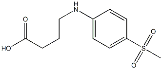 4-[(4-methanesulfonylphenyl)amino]butanoic acid 구조식 이미지