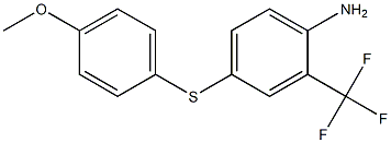 4-[(4-methoxyphenyl)sulfanyl]-2-(trifluoromethyl)aniline Structure