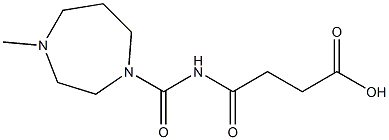 4-[(4-methyl-1,4-diazepan-1-yl)carbonylamino]-4-oxobutanoic acid 구조식 이미지