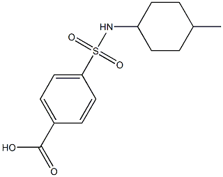 4-[(4-methylcyclohexyl)sulfamoyl]benzoic acid Structure