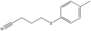 4-[(4-methylphenyl)sulfanyl]butanenitrile Structure