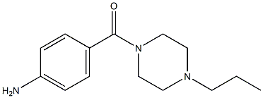 4-[(4-propylpiperazin-1-yl)carbonyl]aniline Structure