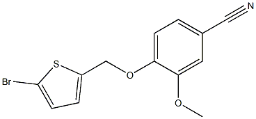 4-[(5-bromothien-2-yl)methoxy]-3-methoxybenzonitrile Structure