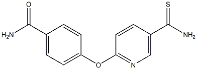 4-[(5-carbamothioylpyridin-2-yl)oxy]benzamide 구조식 이미지