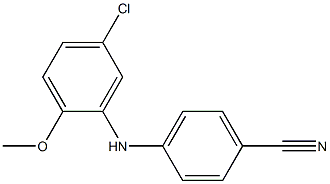 4-[(5-chloro-2-methoxyphenyl)amino]benzonitrile Structure