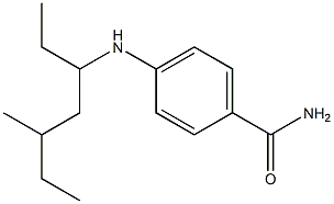 4-[(5-methylheptan-3-yl)amino]benzamide 구조식 이미지