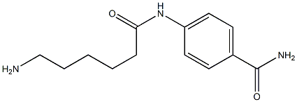 4-[(6-aminohexanoyl)amino]benzamide 구조식 이미지