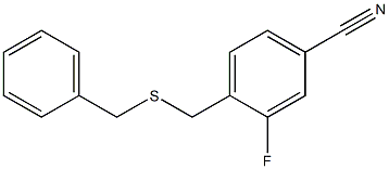 4-[(benzylsulfanyl)methyl]-3-fluorobenzonitrile Structure