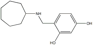 4-[(cycloheptylamino)methyl]benzene-1,3-diol Structure