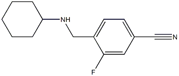 4-[(cyclohexylamino)methyl]-3-fluorobenzonitrile 구조식 이미지