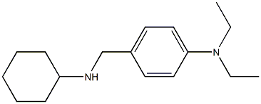 4-[(cyclohexylamino)methyl]-N,N-diethylaniline 구조식 이미지