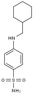 4-[(cyclohexylmethyl)amino]benzene-1-sulfonamide Structure