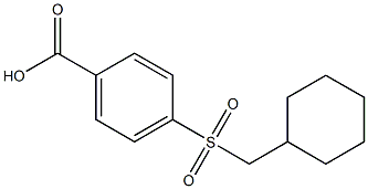 4-[(cyclohexylmethyl)sulfonyl]benzoic acid 구조식 이미지