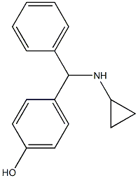 4-[(cyclopropylamino)(phenyl)methyl]phenol 구조식 이미지