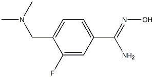 4-[(dimethylamino)methyl]-3-fluoro-N'-hydroxybenzenecarboximidamide Structure